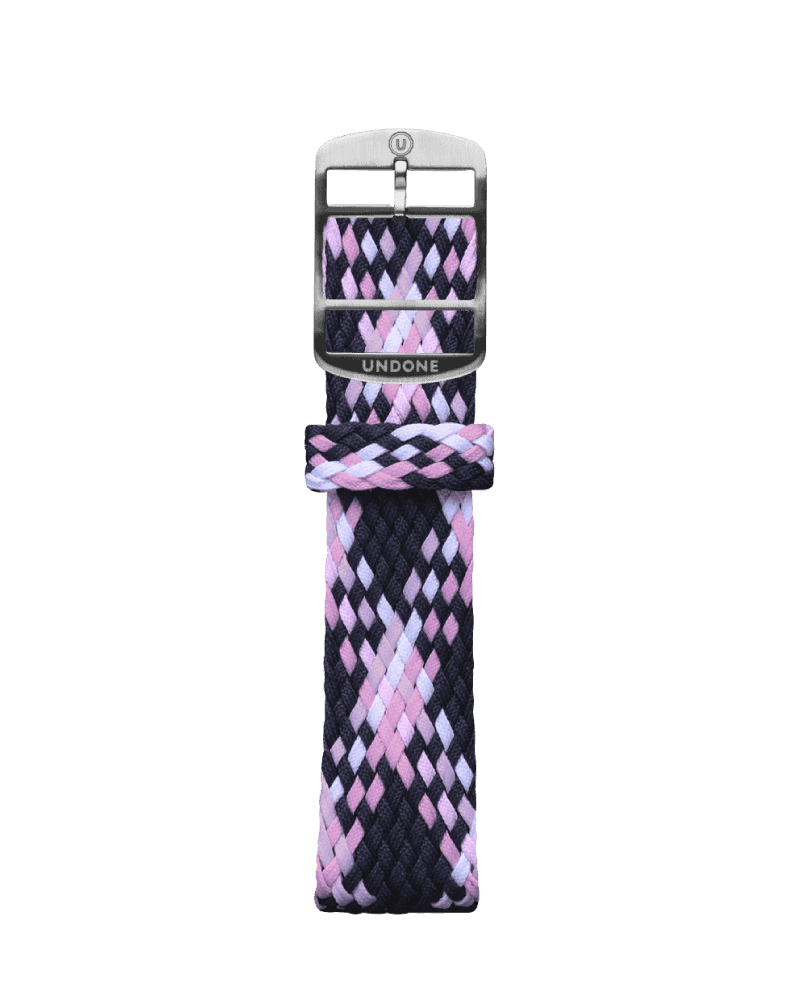 Perlon Pattern Pink / Navy / White